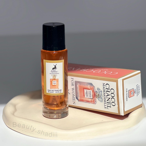 ادکلن زنانه الحمبرا مدل کوکو شنل (کوکو مادمازل) حجم 35 میلی لیتر